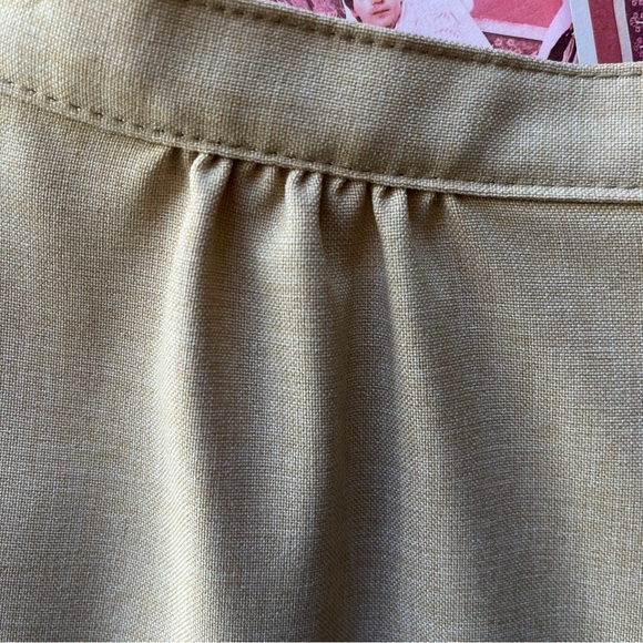 Vintage Levi Strauss & Co. Polyester A-line Skirt with Pockets 80s Teacher Wear - Picture 6 of 14